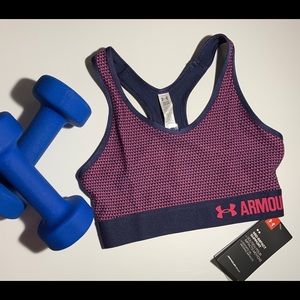 New Under Armour Mid Impact Support Sports Bra
